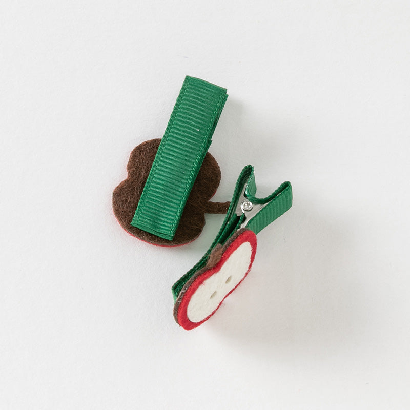 Red Apple Hair Clips