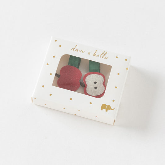 Red Apple Hair Clips