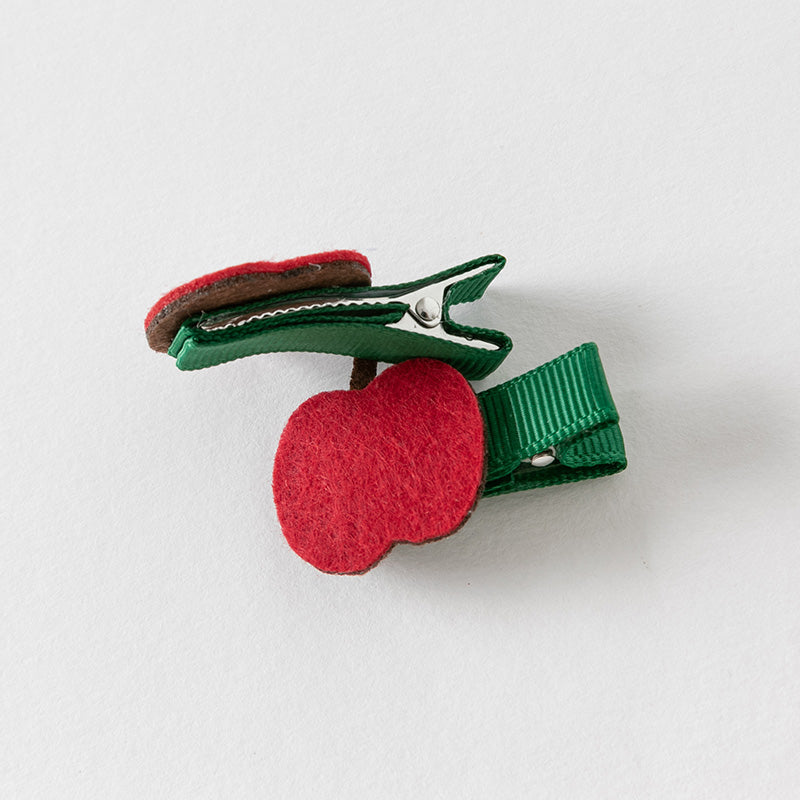 Red Apple Hair Clips