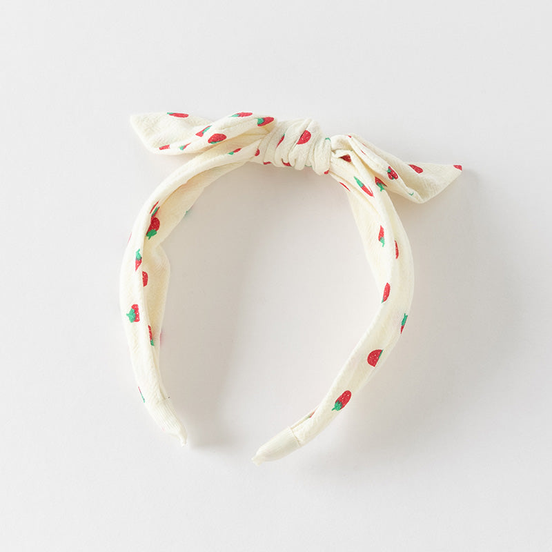 Strawberry Bow Headband