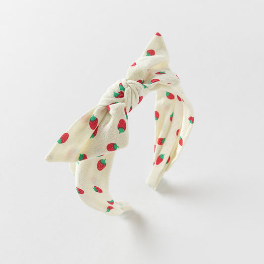 Strawberry Bow Headband