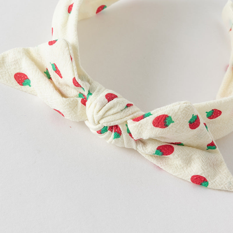 Strawberry Bow Headband