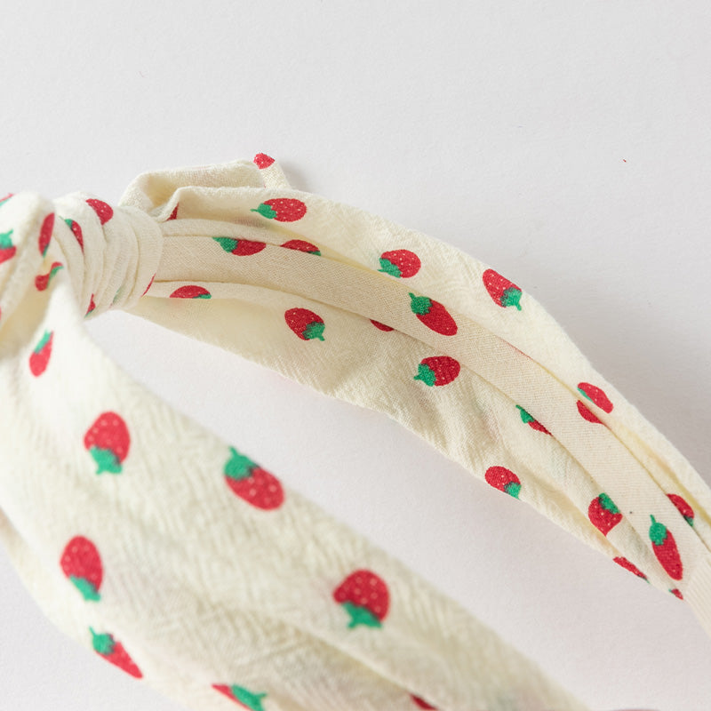 Strawberry Bow Headband
