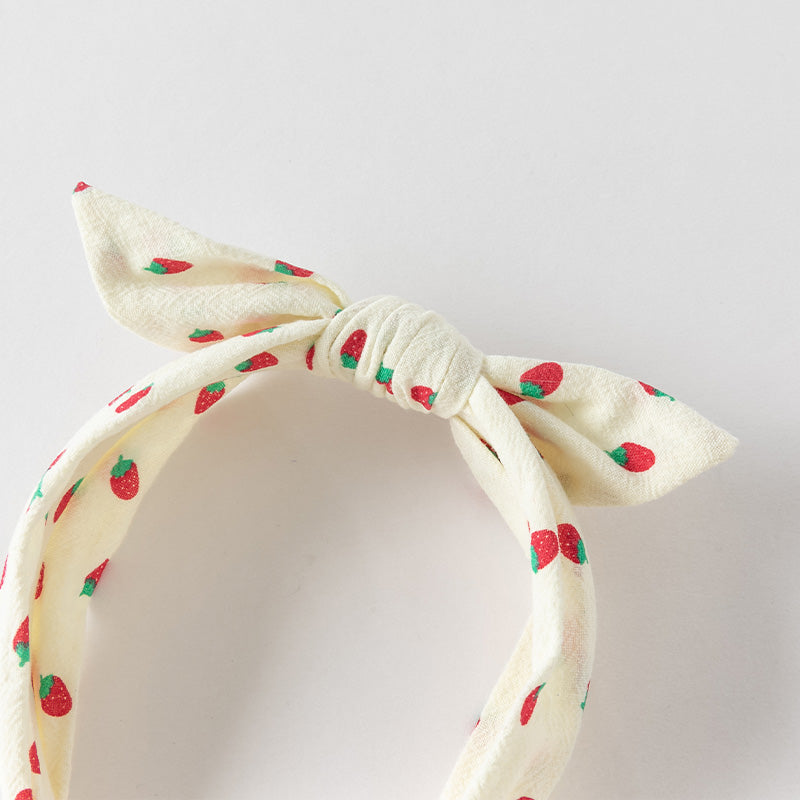 Strawberry Bow Headband